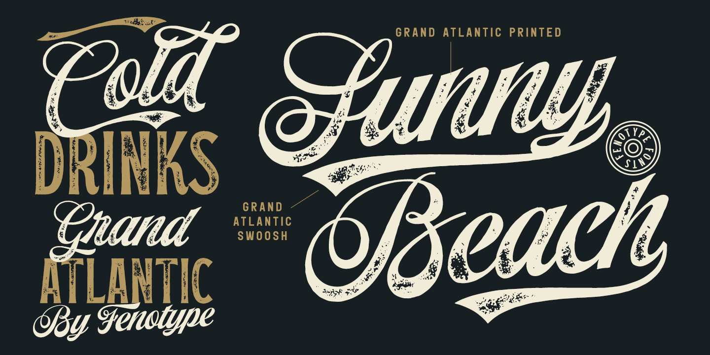 Пример шрифта Grand Atlantic #4